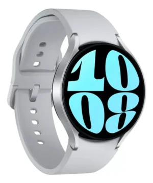 Smartwatch Galaxy Watch 6 BT 44mm Prata Samsung, Pulseira Lisa, Design Elegante