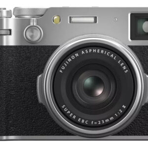 Câmera Fujifilm X100VI Mirrorless 40.2MP, Vídeo 6.2K, Lente Fixa 23mm f/2 – Cor Prata