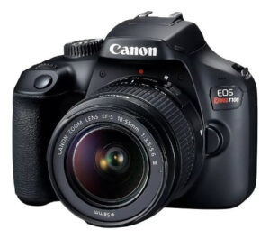 Canon EOS Rebel T100 Kit DSLR com Lente 18-55mm III, 18MP, Gravação em HD – Preto