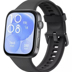 Huawei Watch Fit 3 Preto Fluoroelastômero Pulseira Design Elegante e Confortável