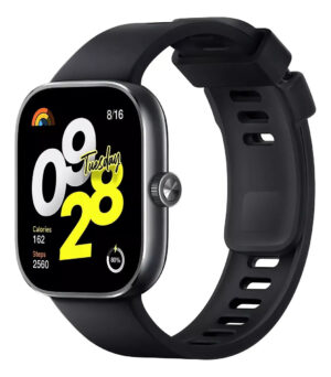 Redmi Watch 4 1.97" Tela Caixa de Alumínio Pulseira Obsidian Black Cor Preta elegant
