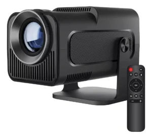 Projetor HY320 Mini Bahrein 12000 Lúmens, 720p, HDMI/Bluetooth, com Tela - Preto